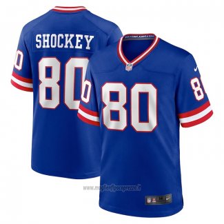Maglia NFL Game New York Giants Jeremy Shockey Classic Retired Blu