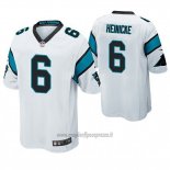 Maglia NFL Game Panthers Taylor Heinicke Bianco