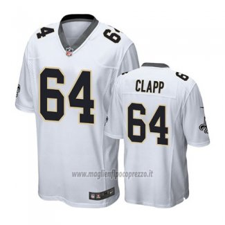 Maglia NFL Game Saints Will Clapp Bianco