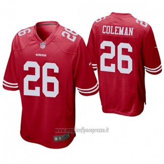 Maglia NFL Game San Francisco 49ers Tevin Coleman Rosso