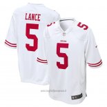 Maglia NFL Game San Francisco 49ers Trey Lance Bianco