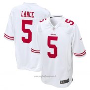 Maglia NFL Game San Francisco 49ers Trey Lance Bianco