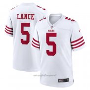 Maglia NFL Game San Francisco 49ers Trey Lance Bianco2