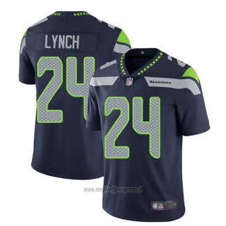 Maglia NFL Game Seattle Seahawks 24 Marshawn Lynch Blu