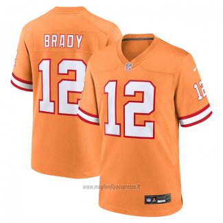 Maglia NFL Game Tampa Bay Buccaneers Tom Brady Throwback Arancione