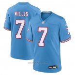 Maglia NFL Game Tennessee Titans Malik Willis Throwback Alternato Blu