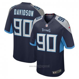 Maglia NFL Game Tennessee Titans Marlon Davidson Blu