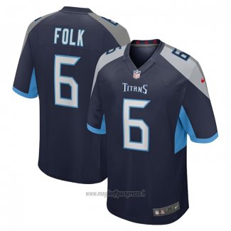 Maglia NFL Game Tennessee Titans Nick Folk Blu