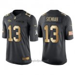 Maglia NFL Gold Anthracite Denver Broncos Siemian Salute To Service 2016 Nero