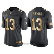 Maglia NFL Gold Anthracite Denver Broncos Siemian Salute To Service 2016 Nero