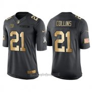 Maglia NFL Gold Anthracite New York Giants Collins Salute To Service 2016 Nero