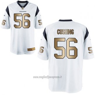 Maglia NFL Gold Game Houston Texans Cushing Bianco