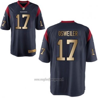 Maglia NFL Gold Game Houston Texans Osweiler Profundo Blu