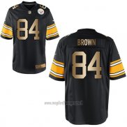 Maglia NFL Gold Game Pittsburgh Steelers Brown Nero