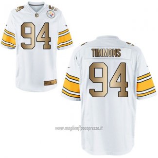 Maglia NFL Gold Game Pittsburgh Steelers Timmons Bianco