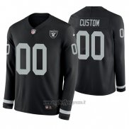Maglia NFL Las Vegas Raiders Personalizzate Nero Therma Manica Lunga