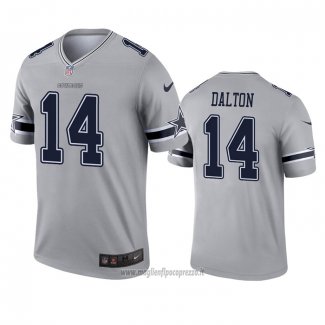 Maglia NFL Legend Dallas Cowboys Andy Dalton Inverted Grigio