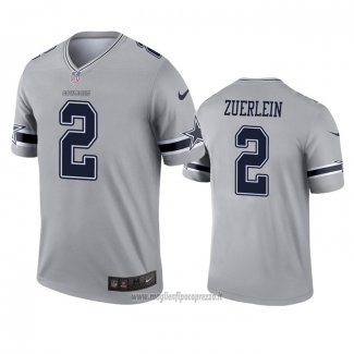Maglia NFL Legend Dallas Cowboys Greg Zuerlein Inverted Grigio