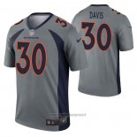 Maglia NFL Legend Denver Broncos Terrell Davis Inverted Grigio