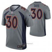 Maglia NFL Legend Denver Broncos Terrell Davis Inverted Grigio