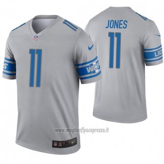 Maglia NFL Legend Detroit Lions 11 Marvin Jones Inverted Grigio