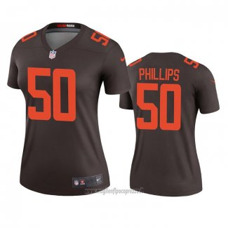 Maglia NFL Legend Donna Cleveland Browns Jacob Phillips Alternato Marrone