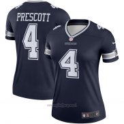 Maglia NFL Legend Donna Dallas Cowboys Dak Prescott Blu