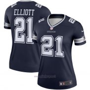Maglia NFL Legend Donna Dallas Cowboys Ezekiel Elliott Blu