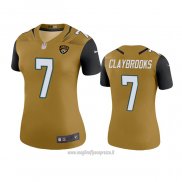 Maglia NFL Legend Donna Jacksonville Jaguars Chris Claybrooks Or Color Rush
