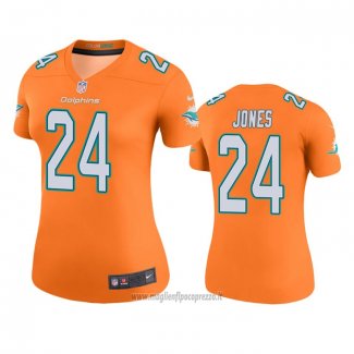 Maglia NFL Legend Donna Miami Dolphins Byron Jones Arancione Color Rush