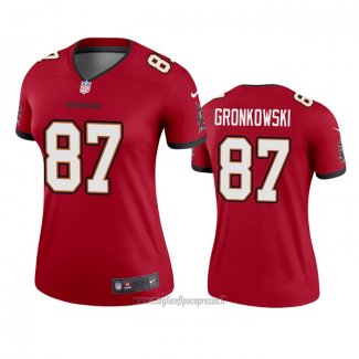 Maglia NFL Legend Donna Tampa Bay Buccaneers Rob Gronkowski Rosso