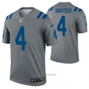 Maglia NFL Legend Indianapolis Colts Adam Vinatieri Inverted Grigio