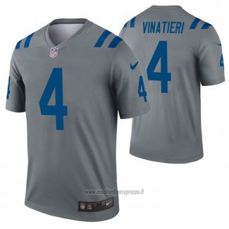 Maglia NFL Legend Indianapolis Colts Adam Vinatieri Inverted Grigio