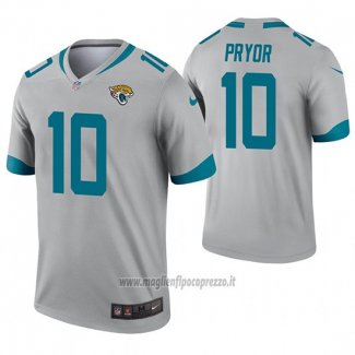 Maglia NFL Legend Jacksonville Jaguars 10 Terrelle Pryor Inverted Grigio