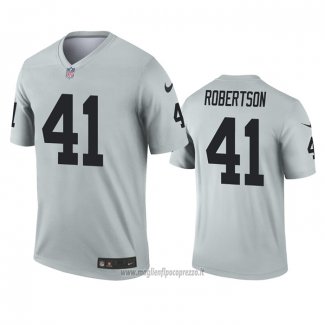 Maglia NFL Legend Las Vegas Raiders Amik Robertson Inverted Grigio