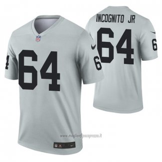 Maglia NFL Legend Las Vegas Raiders Richie Incognito Jr. Inverted Grigio