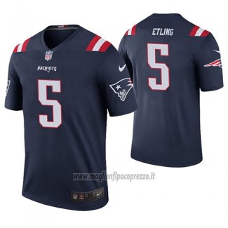 Maglia NFL Legend New England Patriots Danny Etling Blu Color Rush