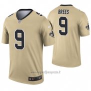 Maglia NFL Legend New Orleans Saints 9 Drew Brees Inverted Or