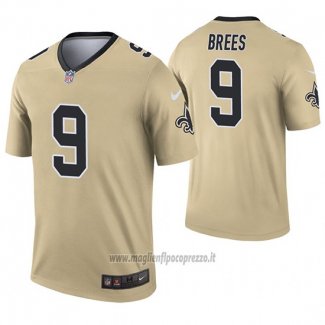 Maglia NFL Legend New Orleans Saints 9 Drew Brees Inverted Or