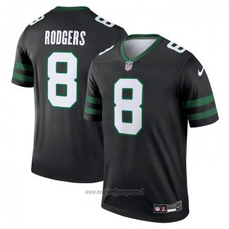 Maglia NFL Legend New York Jets Aaron Rodgers Alternato Nero2