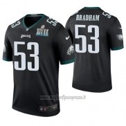Maglia NFL Legend Philadelphia Eagles Nigel Bradham Nero Super Bowl Lii Champions Color Rush