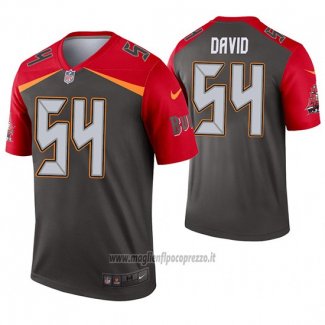 Maglia NFL Legend Tampa Bay Buccaneers 54 Lavonte David Inverted Grigio