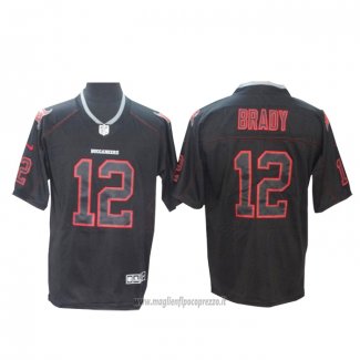 Maglia NFL Legend Tampa Bay Buccaneers Tom Brady Black Shadow