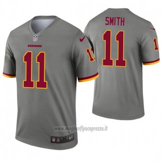Maglia NFL Legend Washington Commanders 11 Alex Smith Inverted Grigio