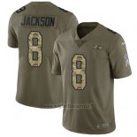 Maglia NFL Limited Baltimore Ravens 8 Lamar Jackson Stitched 2017 Salute To Service