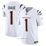 Maglia NFL Limited Cincinnati Bengals Ja Marr Chase Vapor F.U.S.E. Bianco