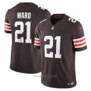 Maglia NFL Limited Cleveland Browns Denzel Ward Vapor F.u.s.e. Marrone