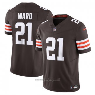 Maglia NFL Limited Cleveland Browns Denzel Ward Vapor F.u.s.e. Marrone