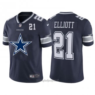 Maglia NFL Limited Dallas Cowboys Elliott Big Logo Number Blu