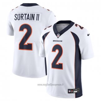 Maglia NFL Limited Denver Broncos Patrick Surtain II Vapor Untouchable Bianco